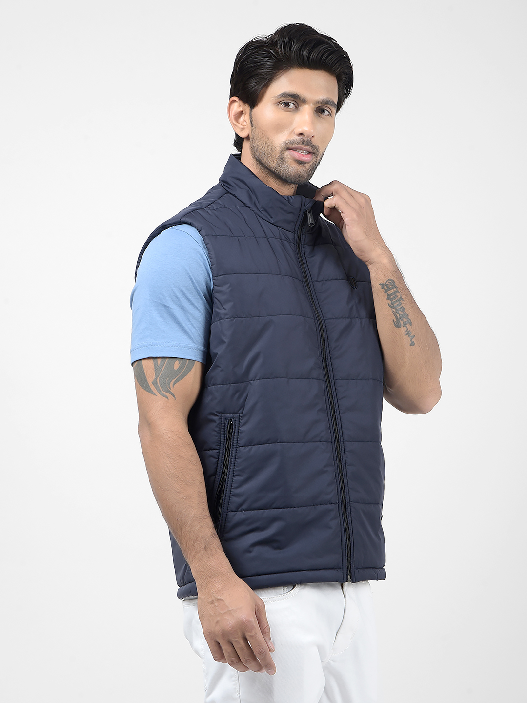 Numero Uno Men Solid Navy Jacket